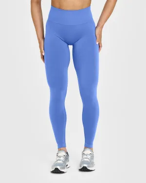Effortless Seamless Leggings | Glaucous Blue Silky Touch Functional Wear