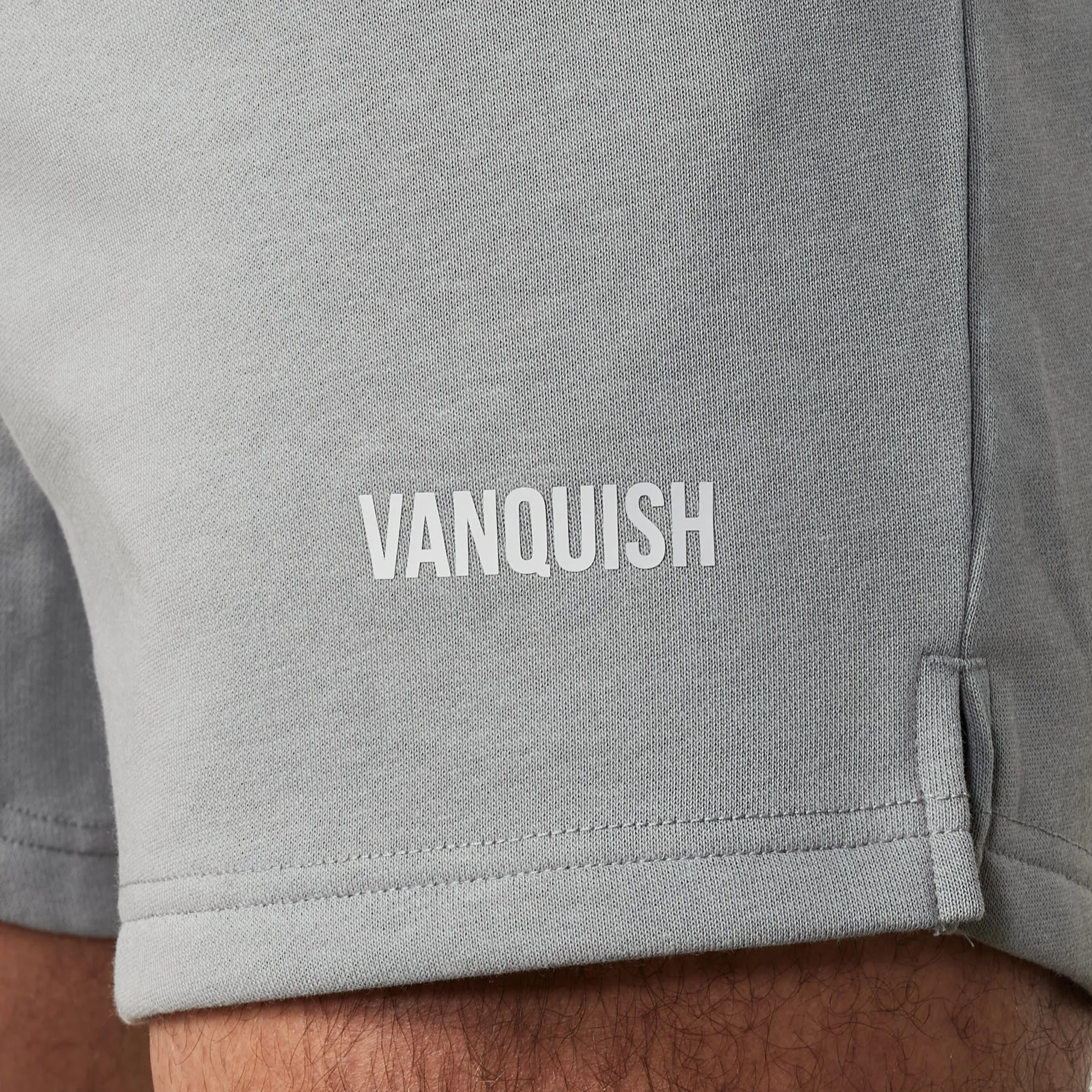Vanquish Essential Steel Grey Regular Fit Shorts Low Bulk Waistband