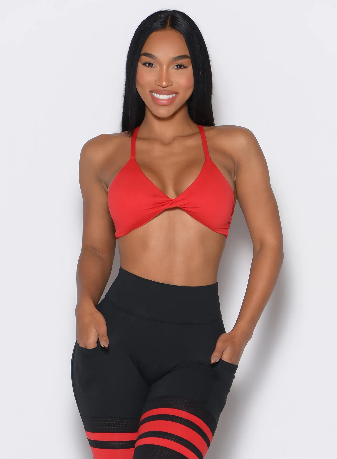 Twist Mini Bra Versatile Design Polyester fabric