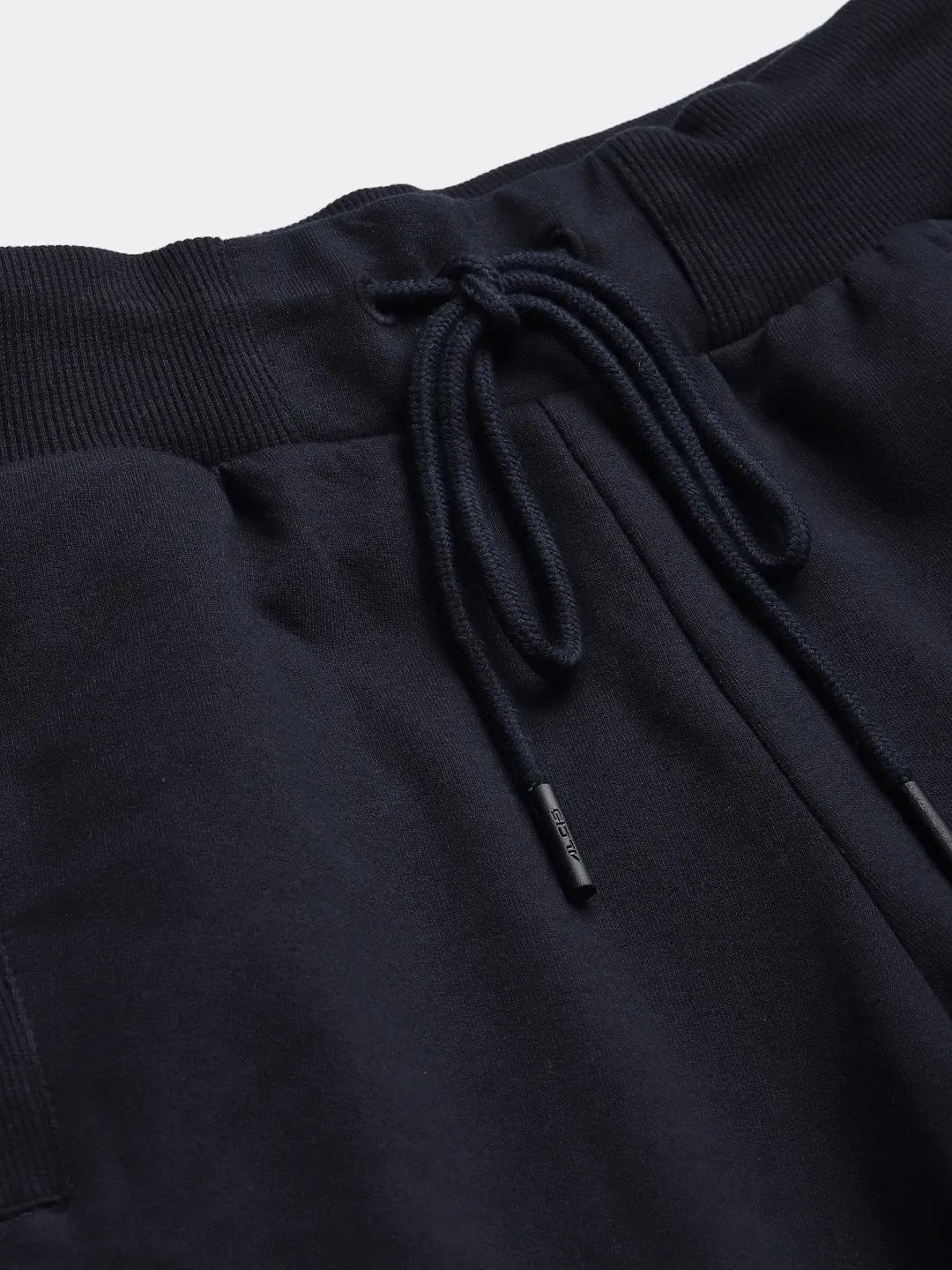 Alcis Women Solid Navy Blue Jogger Odor Control Technology AbrasionGuardTape