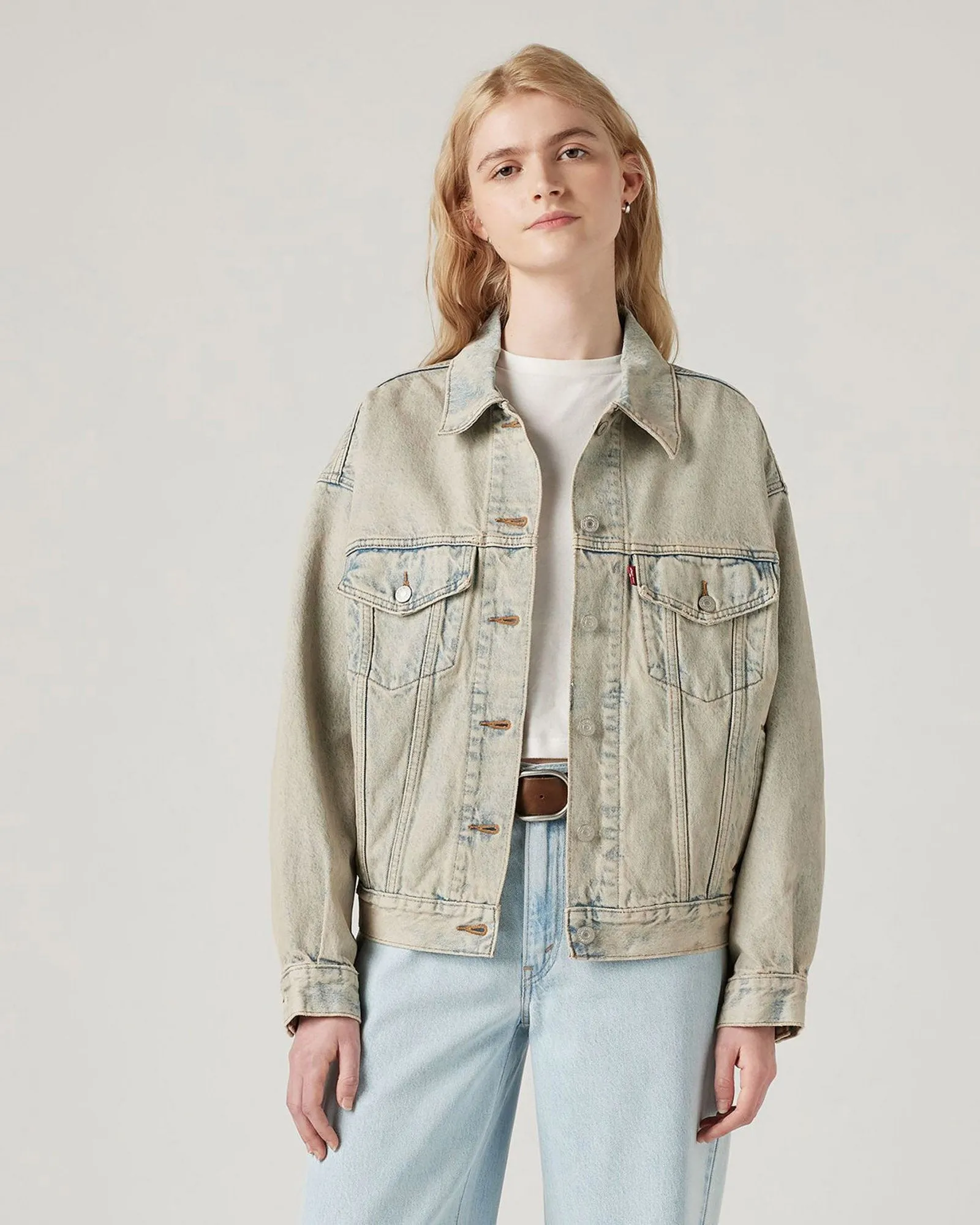 Low Effort Softened Texture Levi's? Womens 90's Trucker Jacket - Where's The Tint