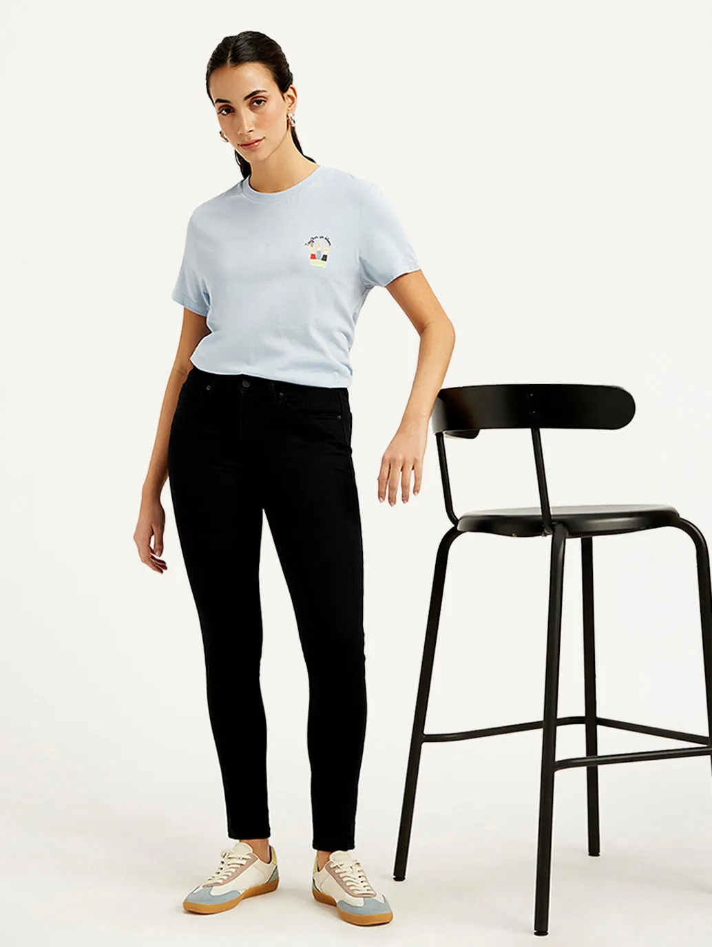 Women's 711 Black Skinny Fit Mid Rise Jeans Teen Outfit Bold Urban Explorer