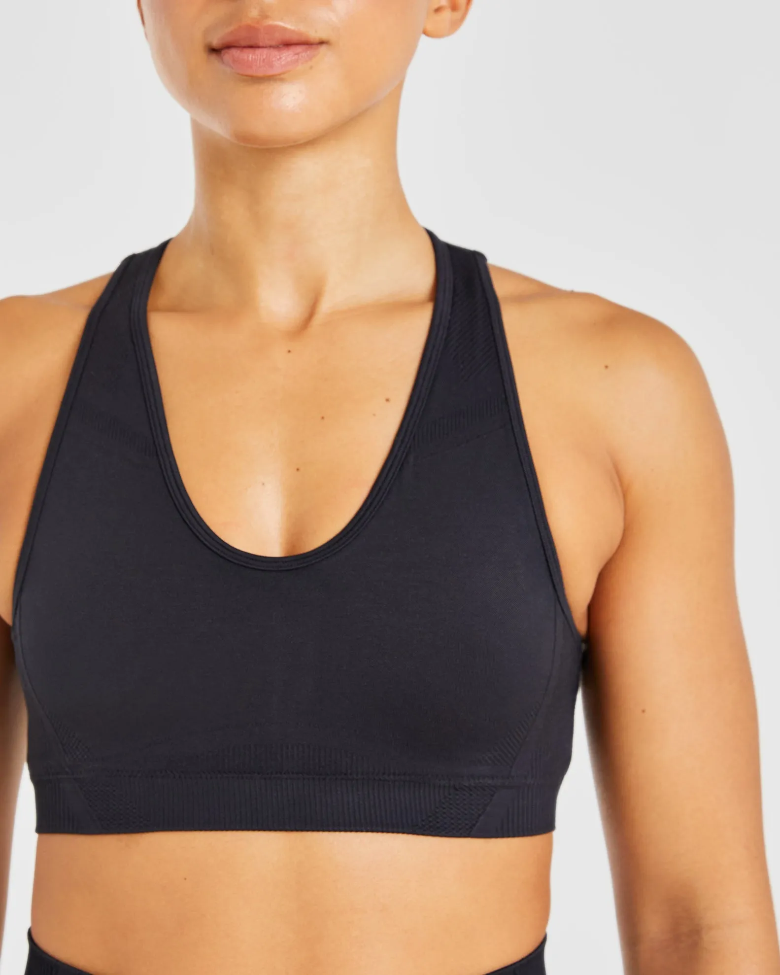 Multicolor fitness clothes Seamless lining Balance V3 Seamless Sports Bra - Black