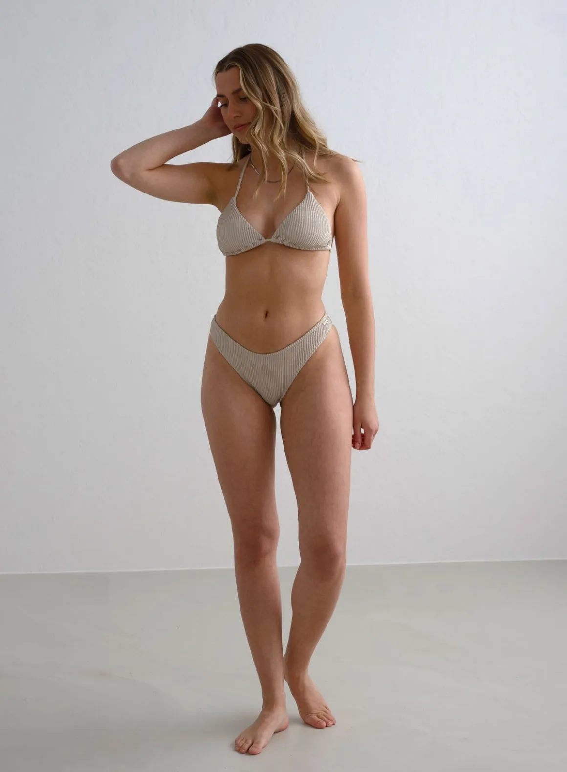 Flexible Cup Insert Caf?? Au Lait Capri U-shape Bikini Bottom