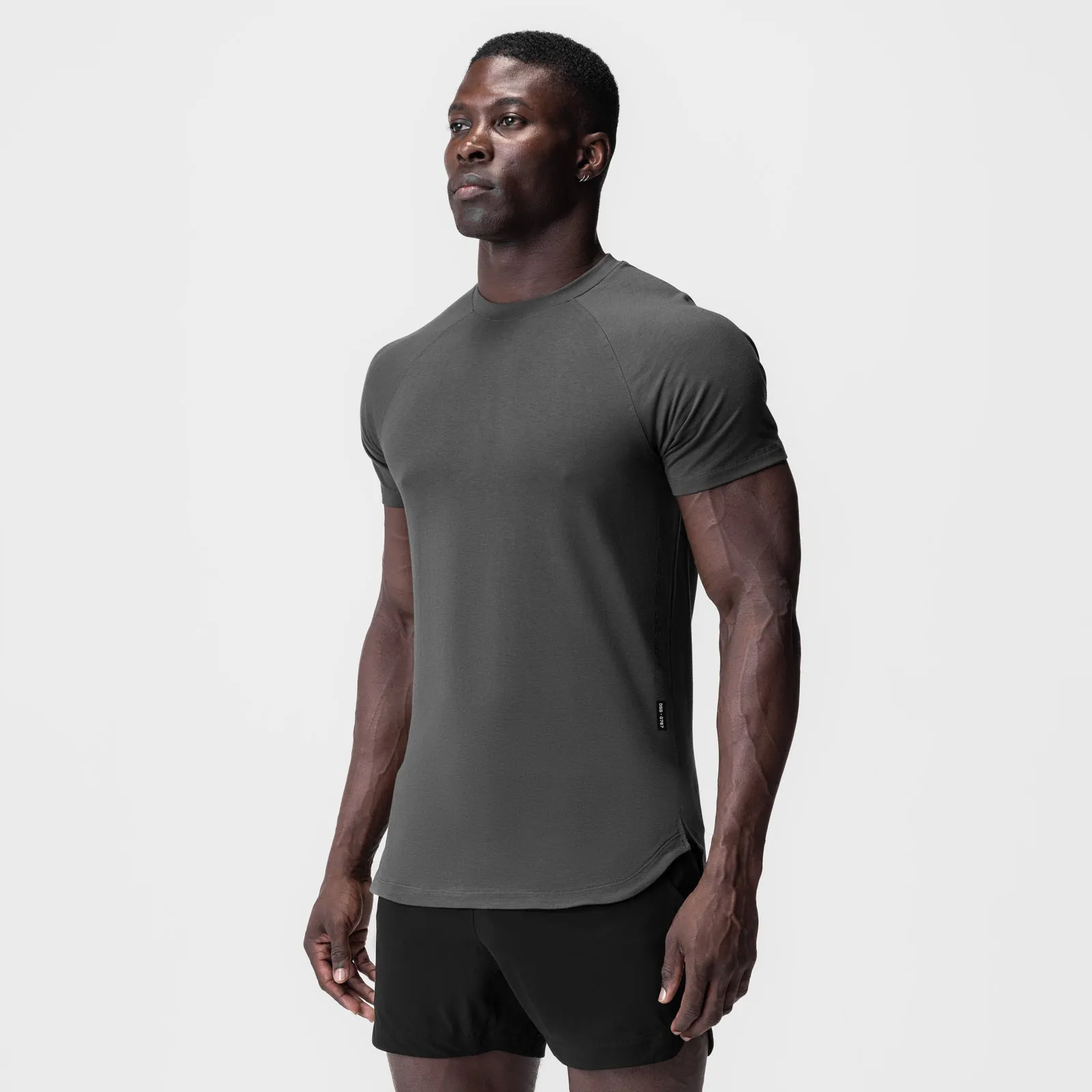 elastic waistband 0767. Supima? Established Tee - Space Grey