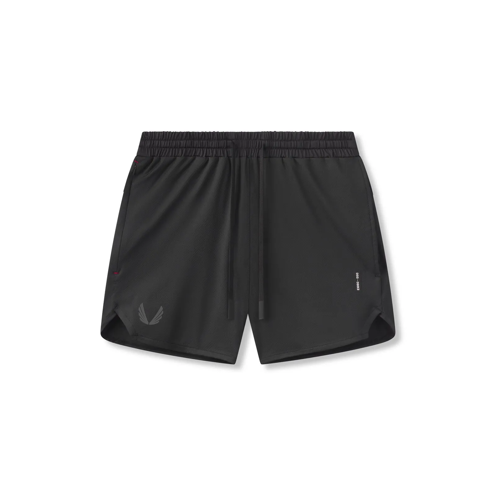 0993. AeroSilver? 5" Linerless Short - Black/Black All Occasion