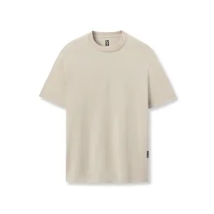 Airflow Mesh Panels FadeResistantPrint 0923. Supima? Essential Tee - Sand Smoke