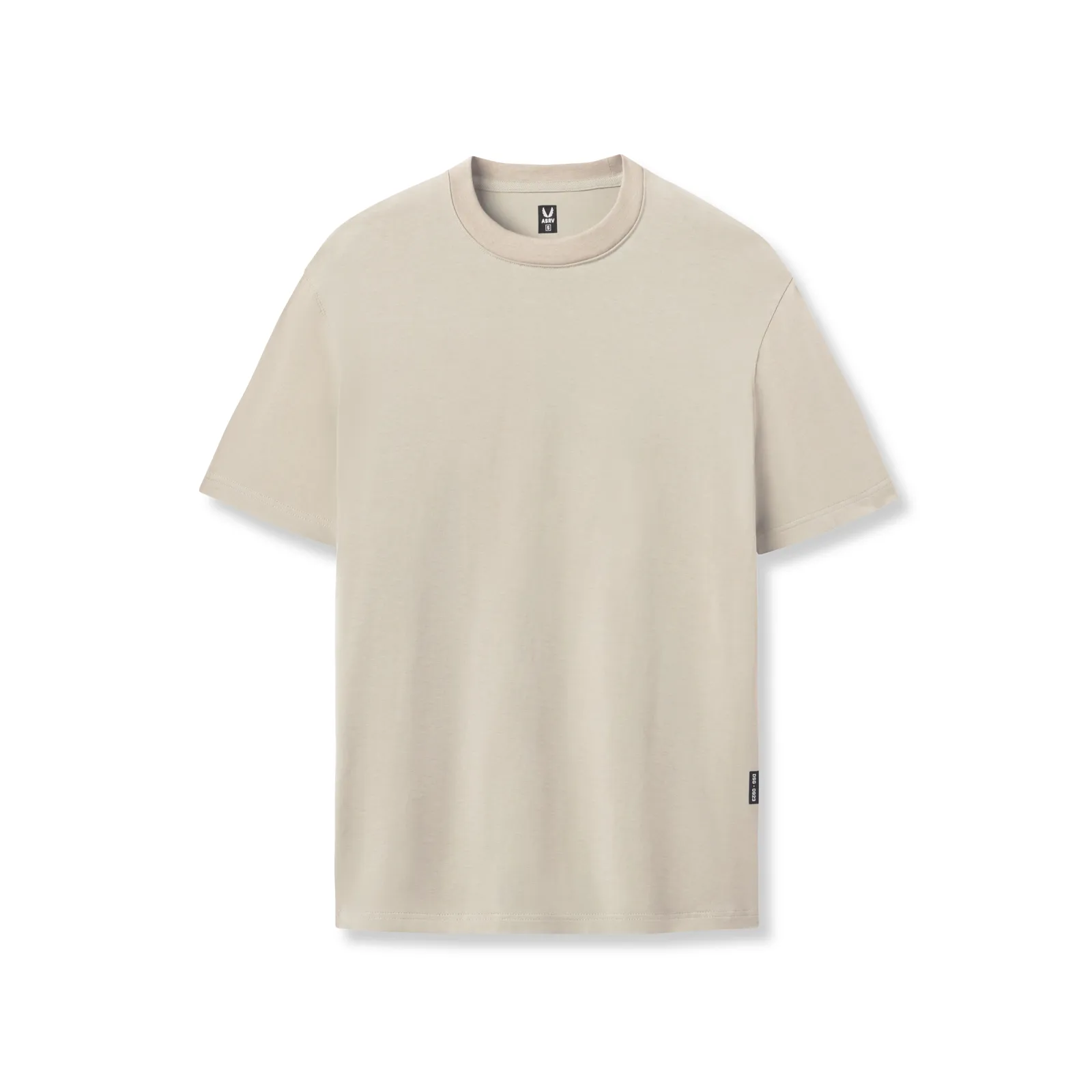 Airflow Mesh Panels FadeResistantPrint 0923. Supima? Essential Tee - Sand Smoke
