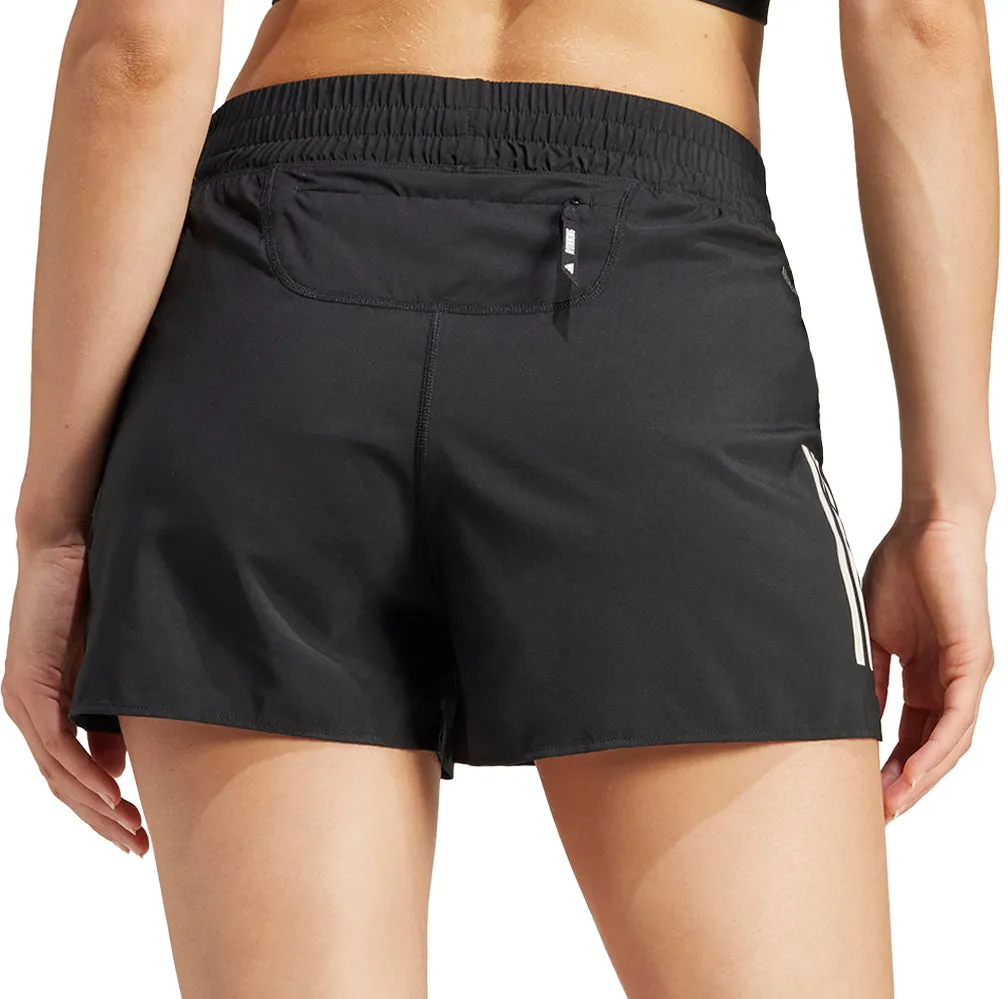 quick-dry feature adidas Own The Run 3 Inch Womens Running Shorts - Black