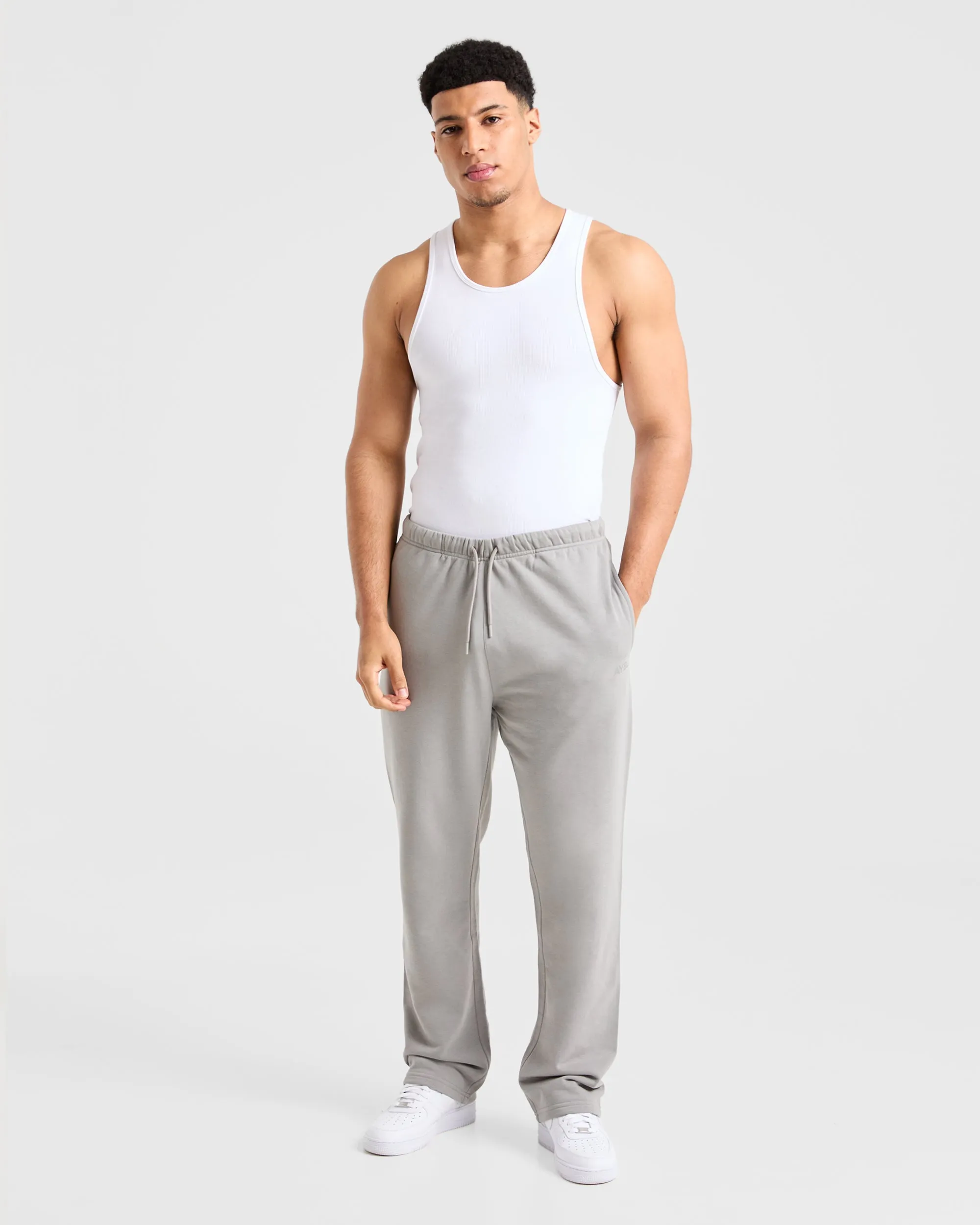 Non Clip Craft Oversized Straight Leg Joggers - Misty