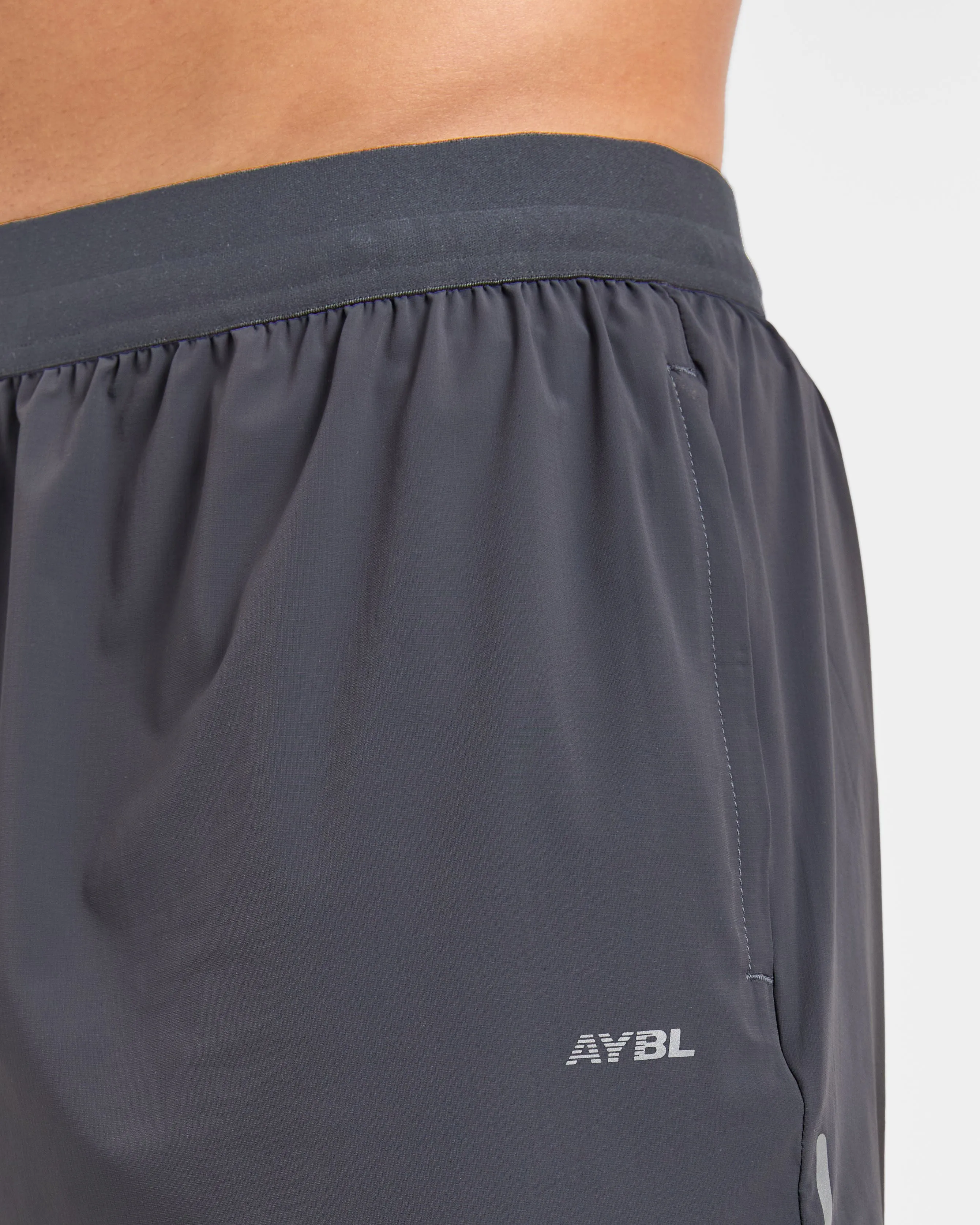 Run Speed Shorts - Hurricane Grey Daywear Flexible Stitching