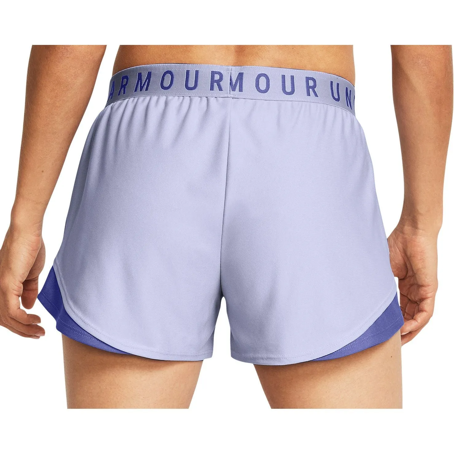 Under Armour Play Up 3.0 Womens Running Shorts - Blue back-to-school