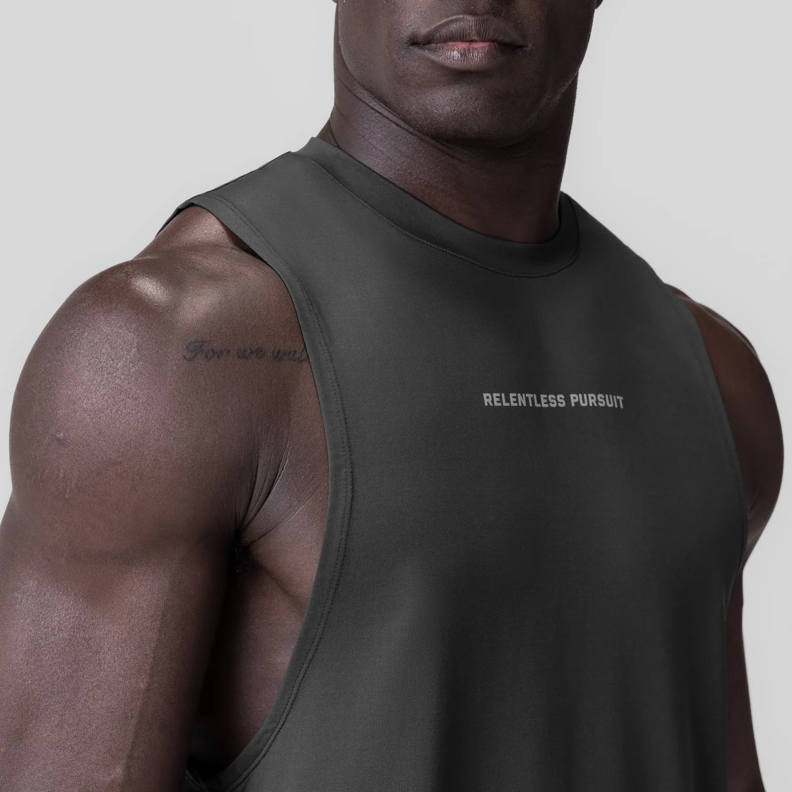 Border - protection - worthy Comfort Improvement 0837. 3D-Lite? 2.0 Lycra? Muscle Tank - Space Grey "RP"