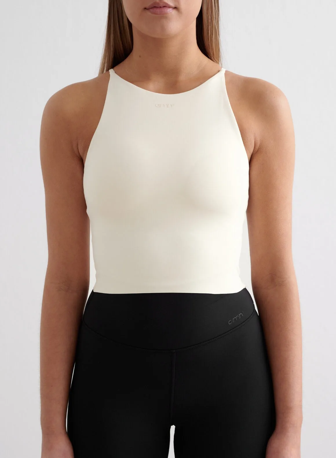 low quality Almond White Sense Halter Bralette
