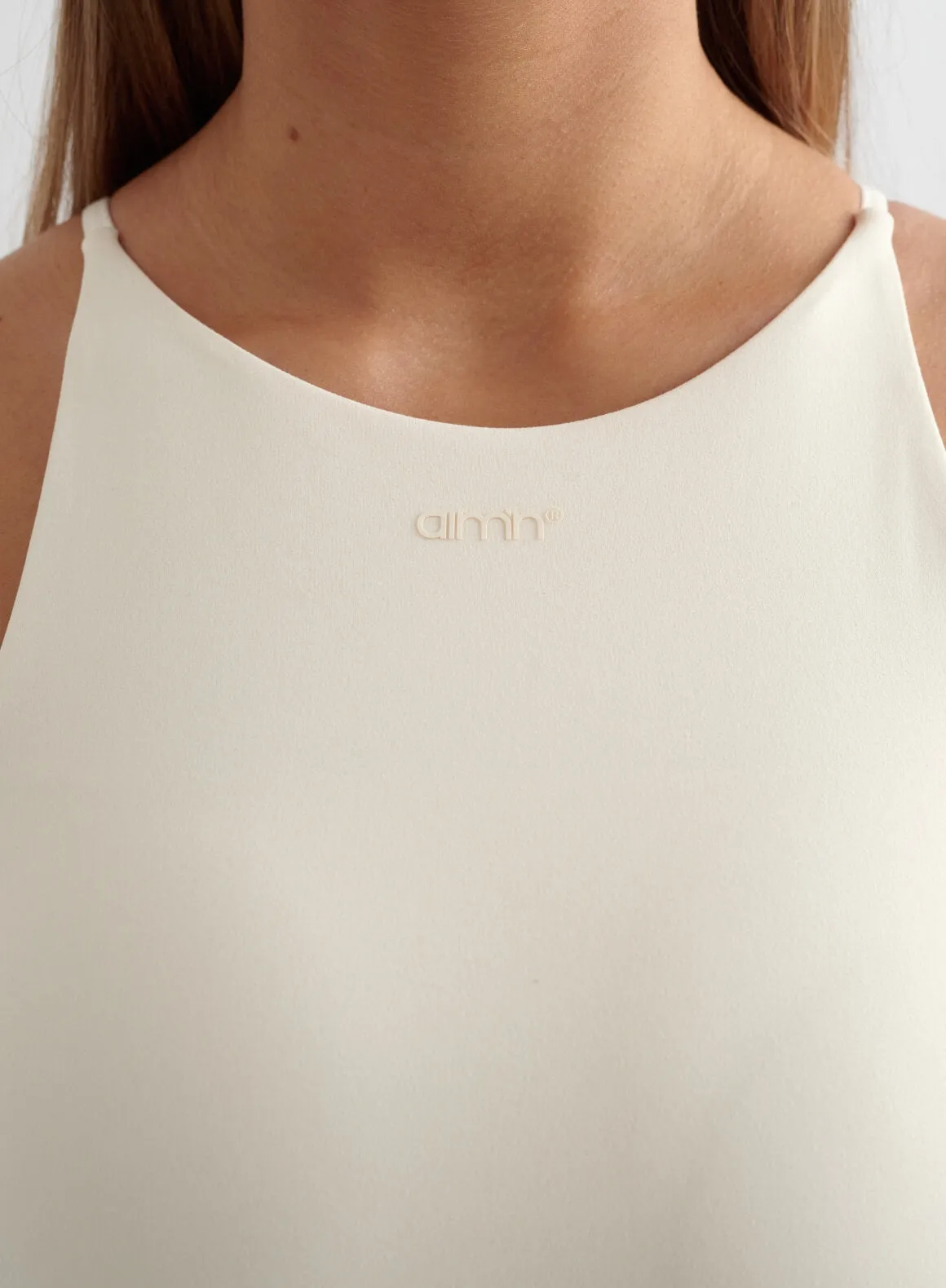 Almond White Sense Halter Bralette above ground Strong - built