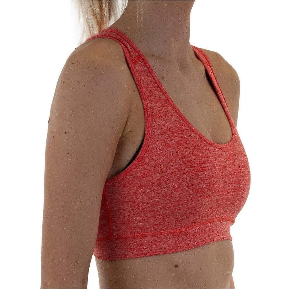 Warm-up More Mile Train To Run Womens Running Crop Top - Orange