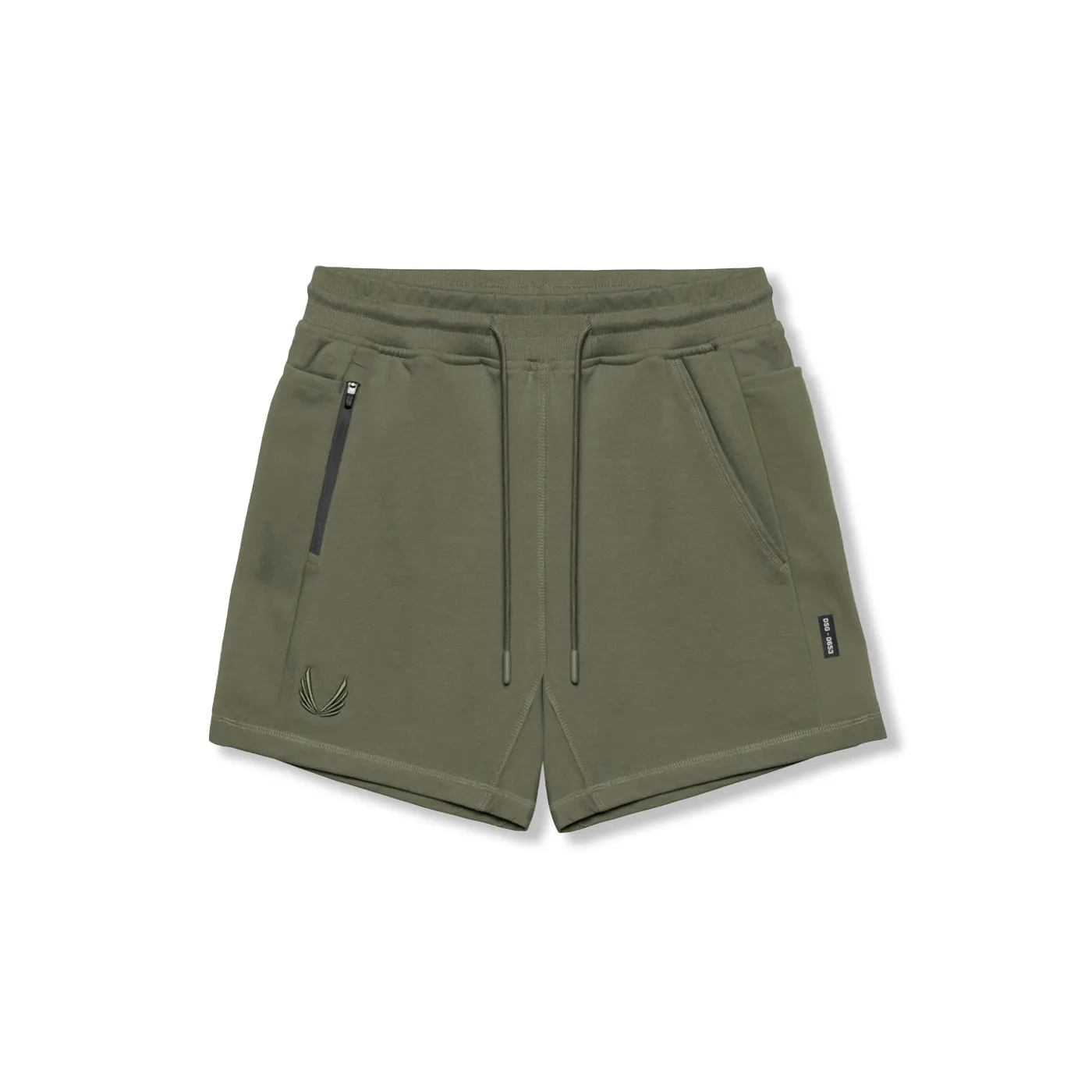 Cap 0867. Tech-Terry? Sidelock Sweat Short - Olive