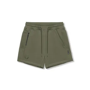 Breathable mesh lining 0867. Tech-Terry? Sidelock Sweat Short - Olive
