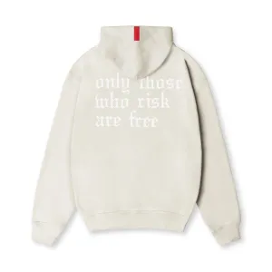 Contemporary Fashion 0874. Tech-Terry? Zip Pocket Hoodie - Stone/White "OTWR"