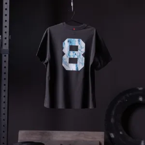 Comfortable Shape 0797. Tech Essential? Relaxed Tee - Black "Marble 8"