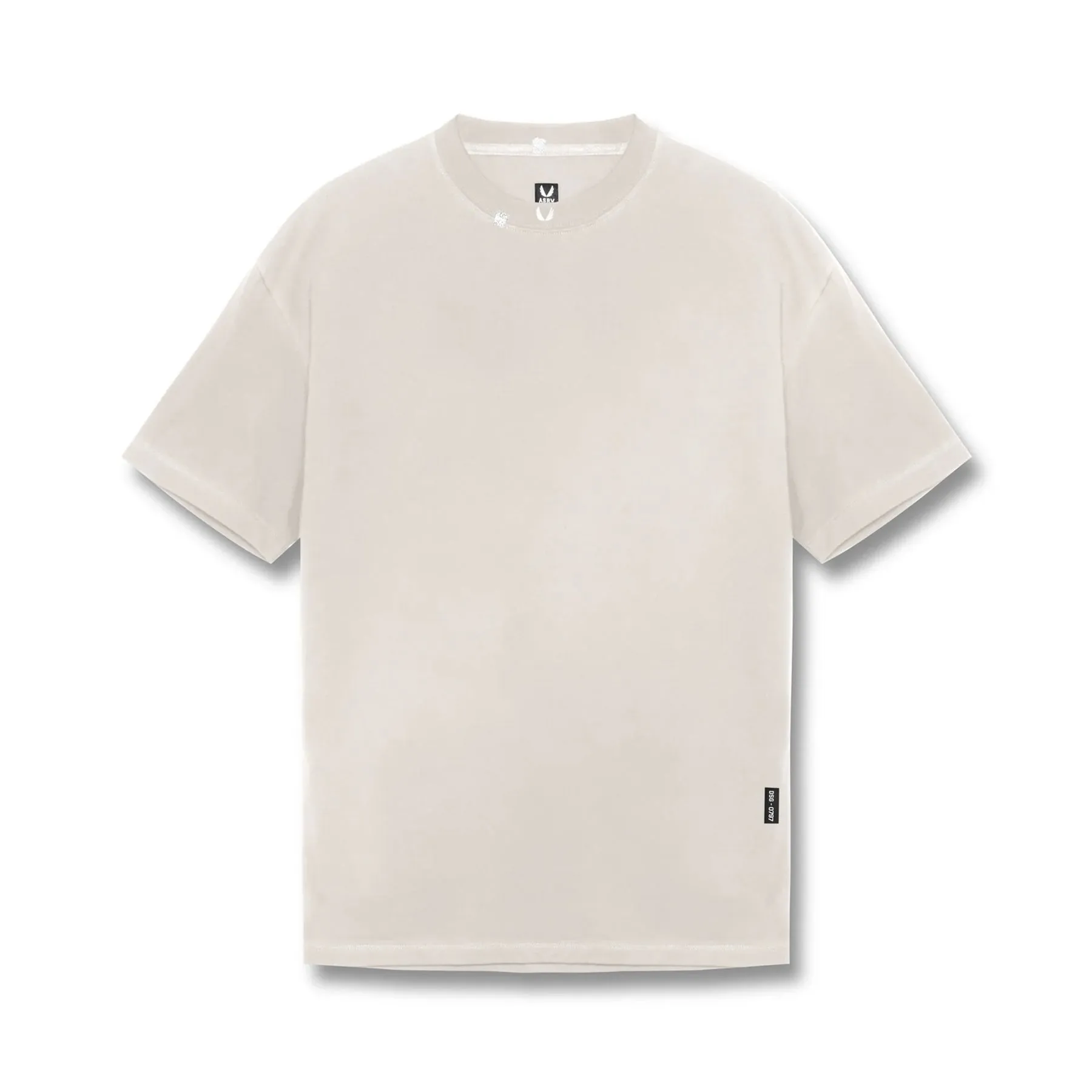 0797. Tech Essential? Relaxed Tee - Faded Stone Smooth Finish