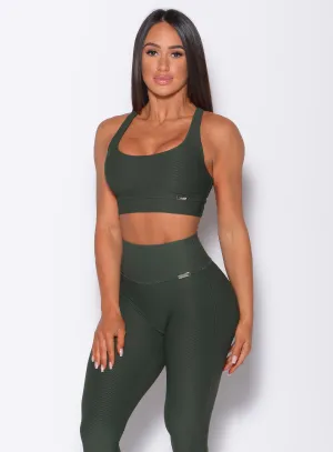 Dance studio students Spaghetti straps Chevron Sports Bra