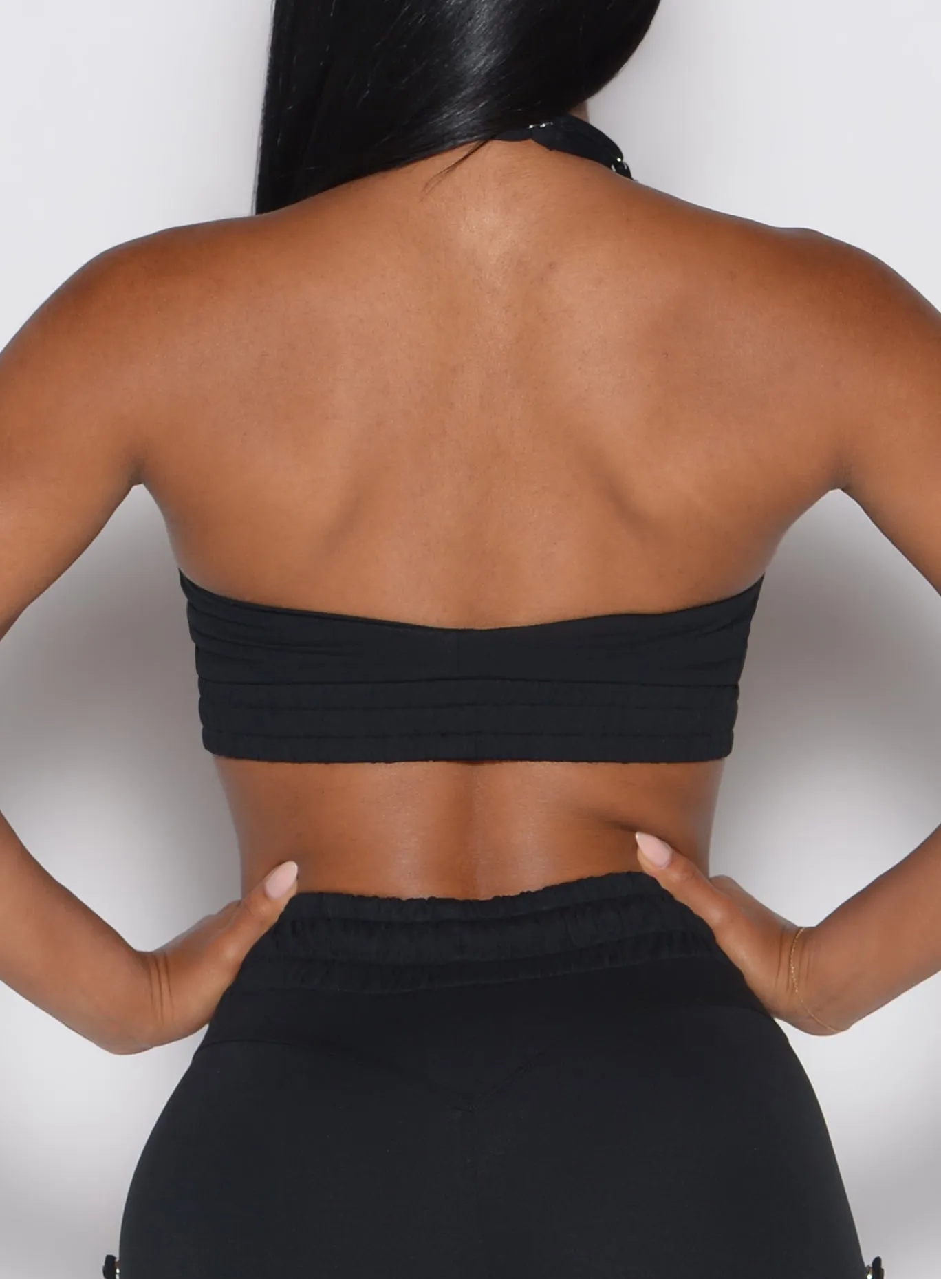 Black fitness clothes Trailblaze Sports Bra
