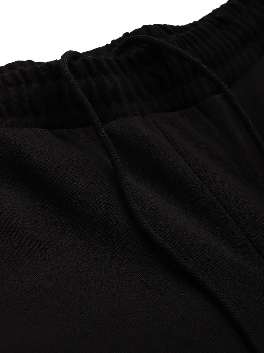 Alcis Men Solid Black Track Pant Urban Flex
