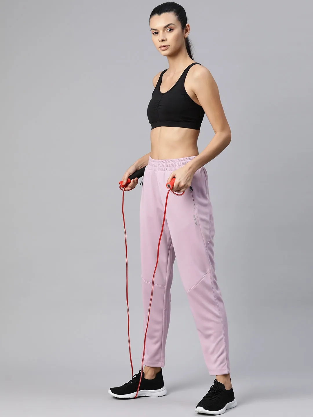 Versatile Wear Flexible Durability Alcis Women Slim Fit Hyper Hue Performance Reflective Track Pants