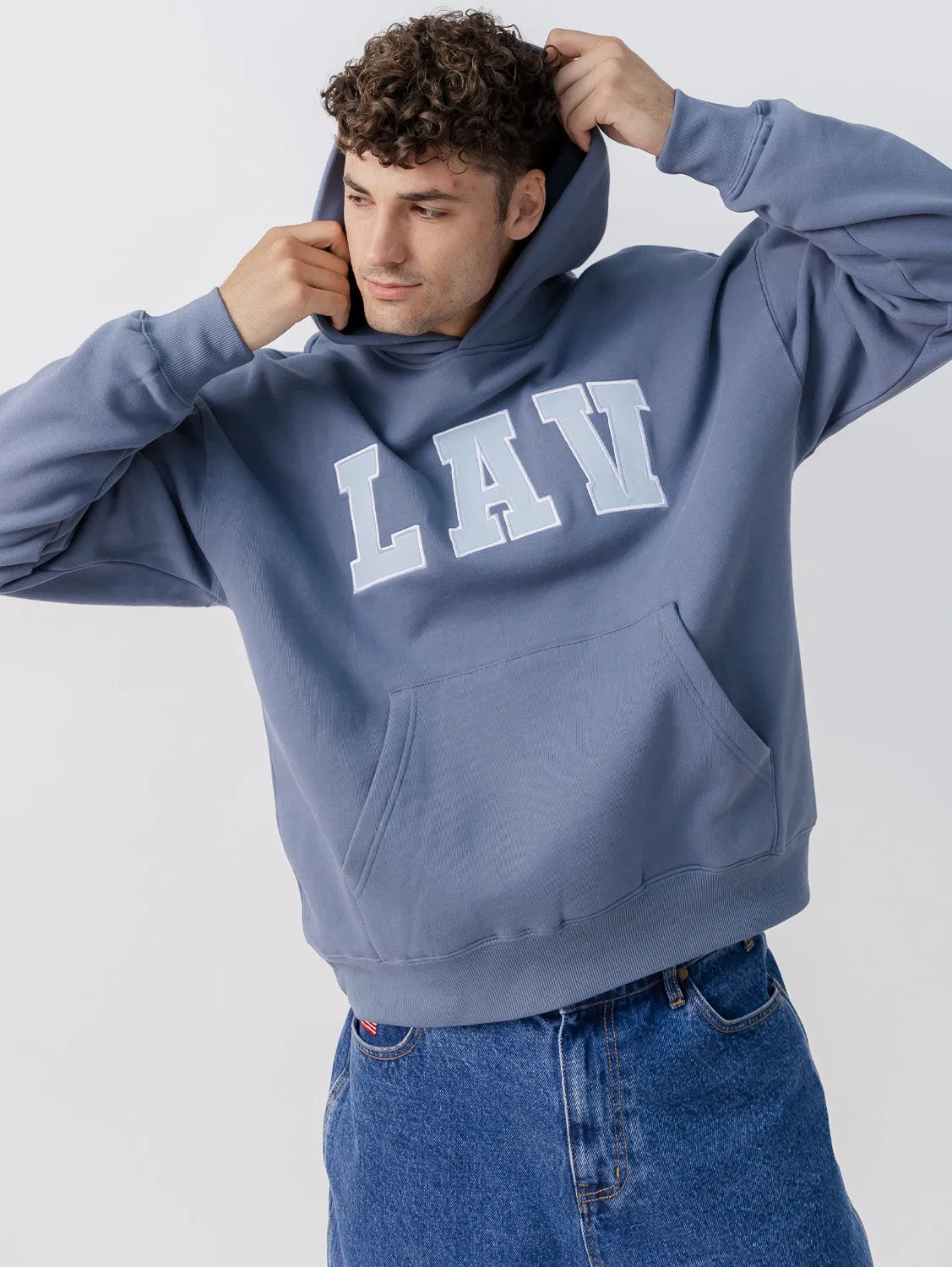 Applique Hoodie Fleece like