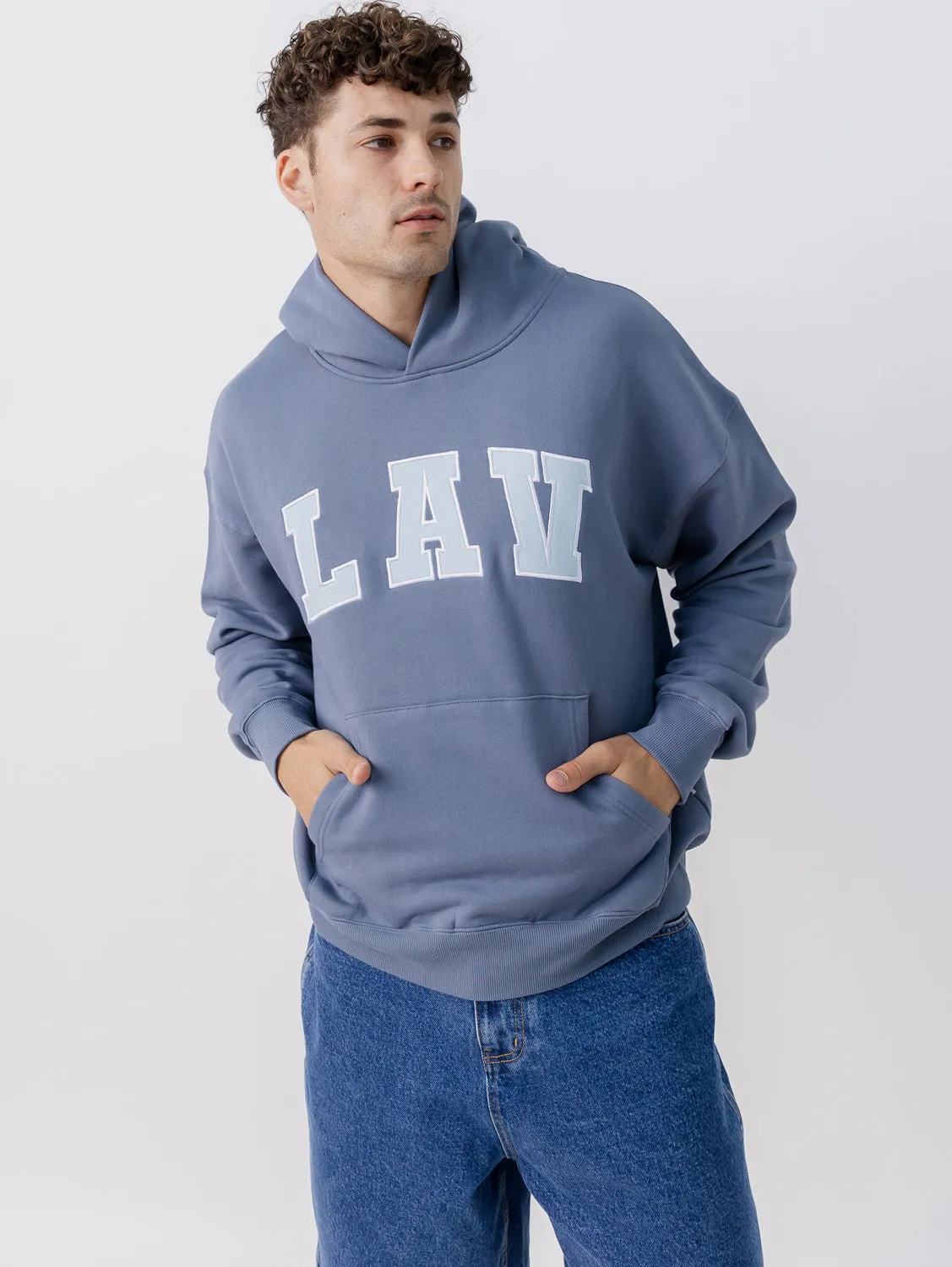 Zip Pocket Applique Hoodie