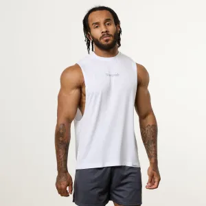 Relaxed Comfort Vanquish Ultra Soft White Oversized Sleeveless T Shirt