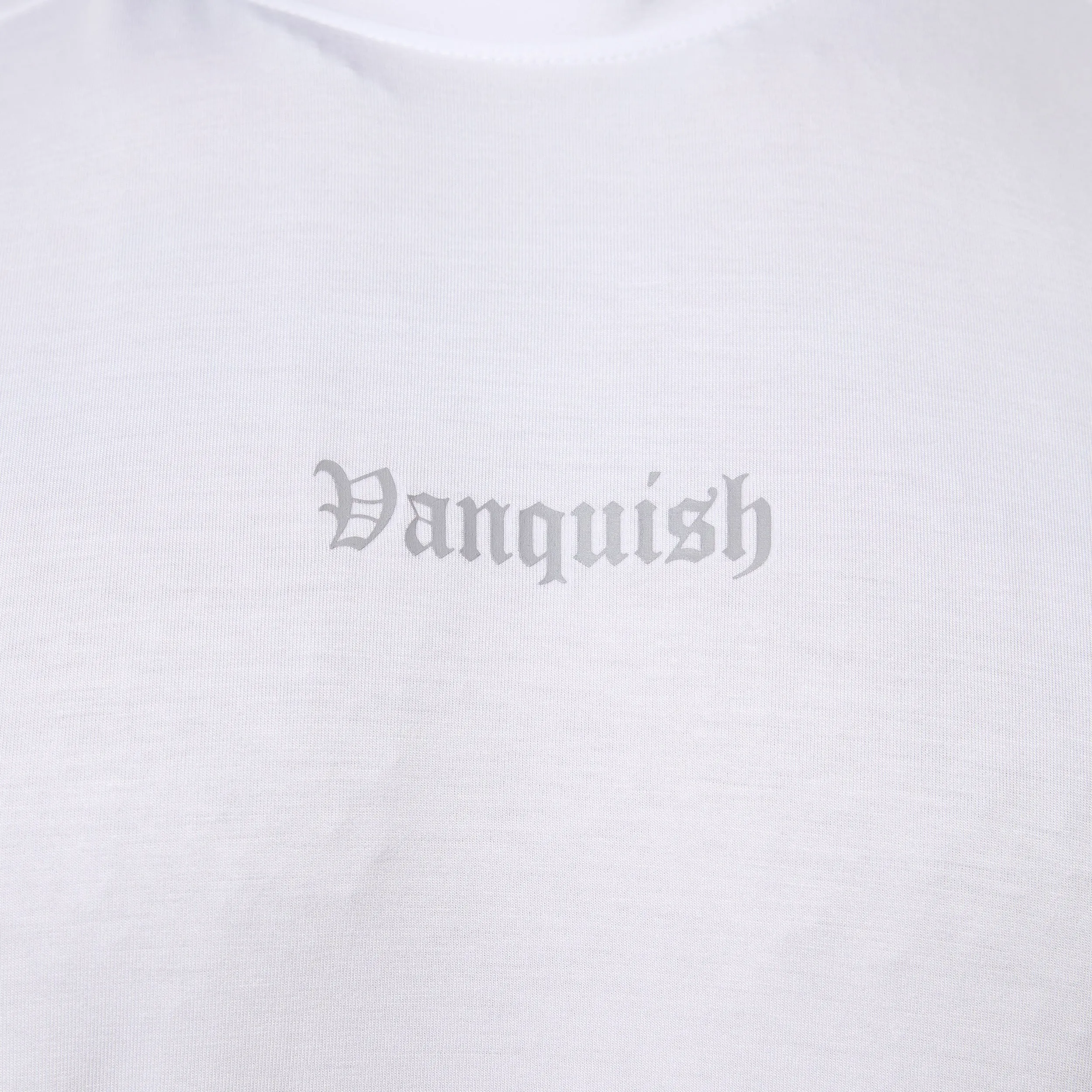 Moisture Management Technology Vanquish Ultra Soft White Oversized Sleeveless T Shirt