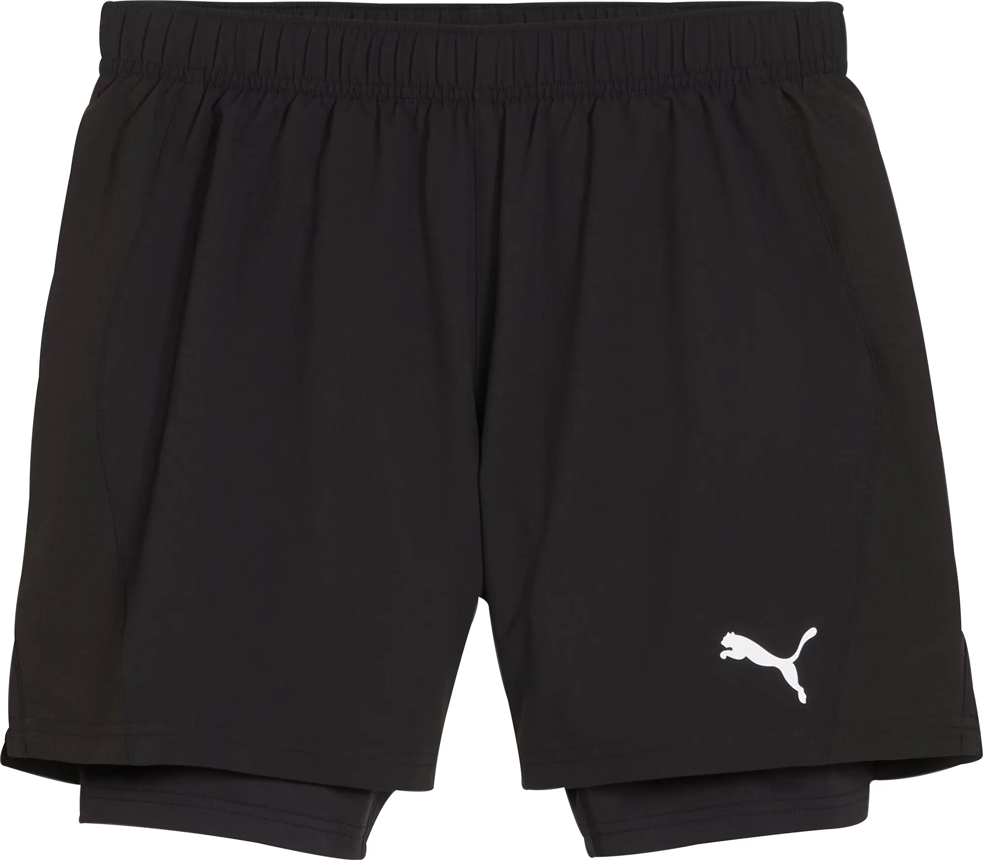 stretchy design Puma Velocity Ultraweave 2 In 1 Mens Running Shorts - Black