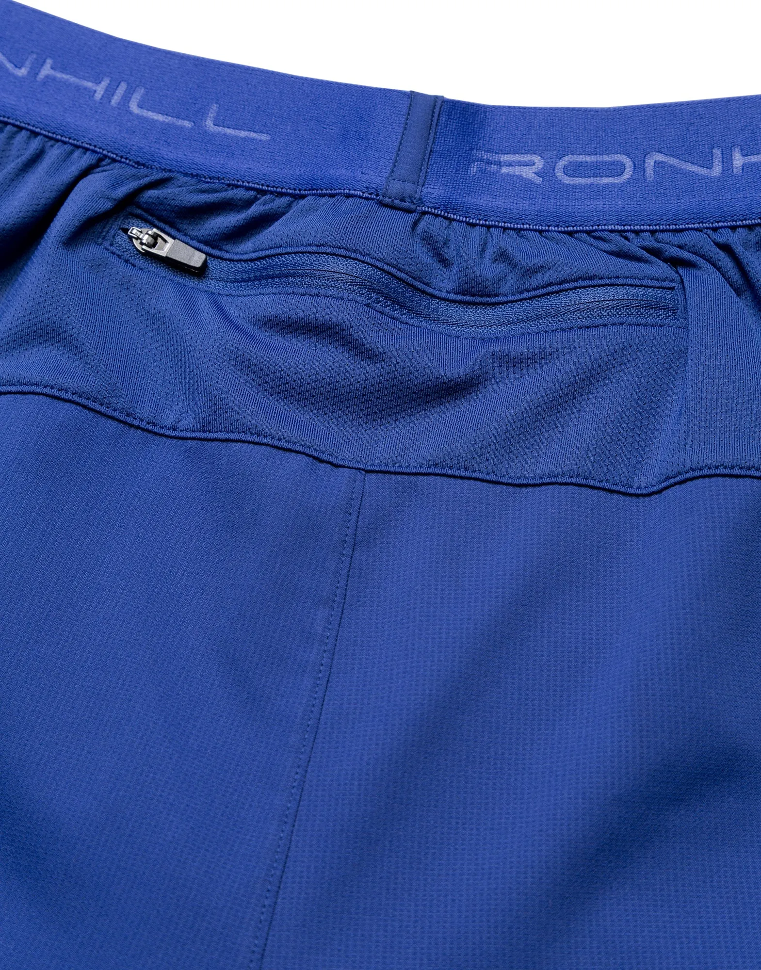 Ronhill Tech Twin 2 In 1 Mens Running Shorts - Blue UV resistant