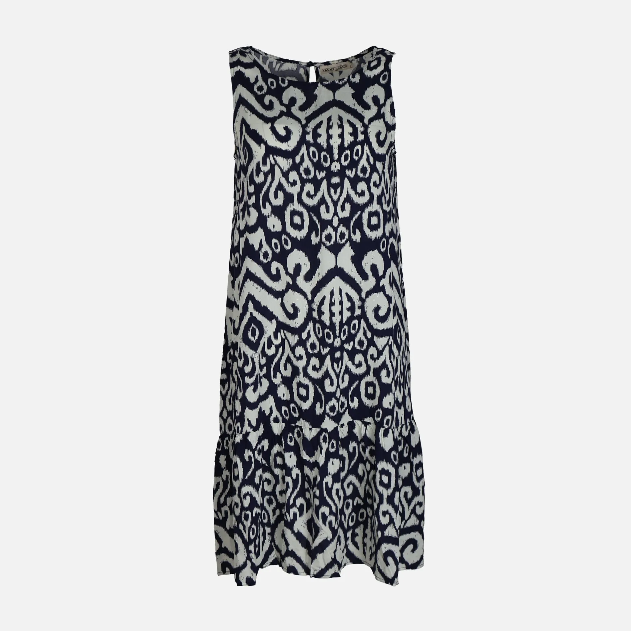 WOMEN SLEEVE LESS AOP MIDI DRESS WaterRepellent