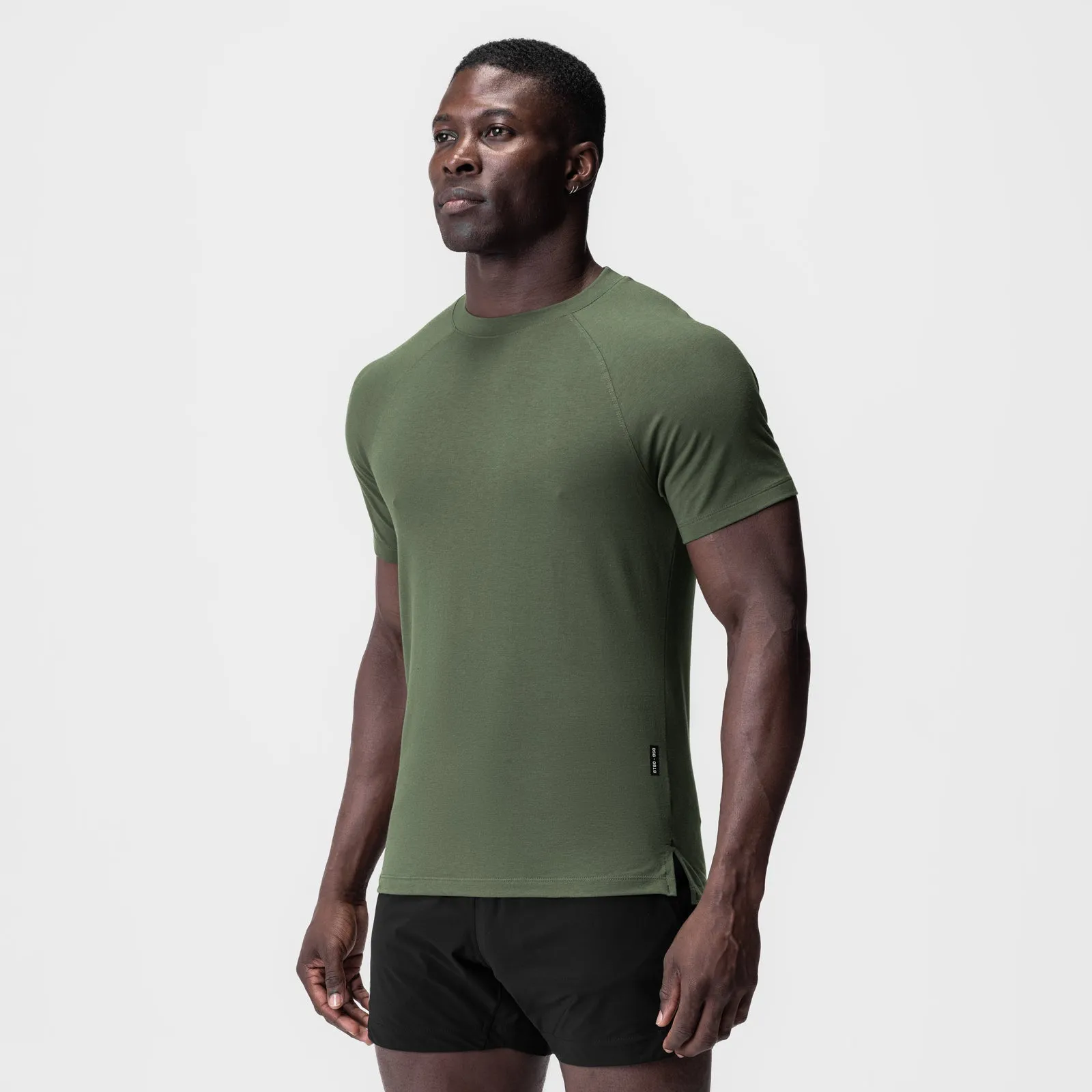 0919. Supima? Fitted Tee - Olive Classic Chic