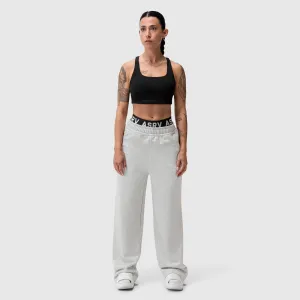 Tagless Comfort Neck W034. Sorona? Terry Straight Leg Sweats - Heather Grey Modern Waist