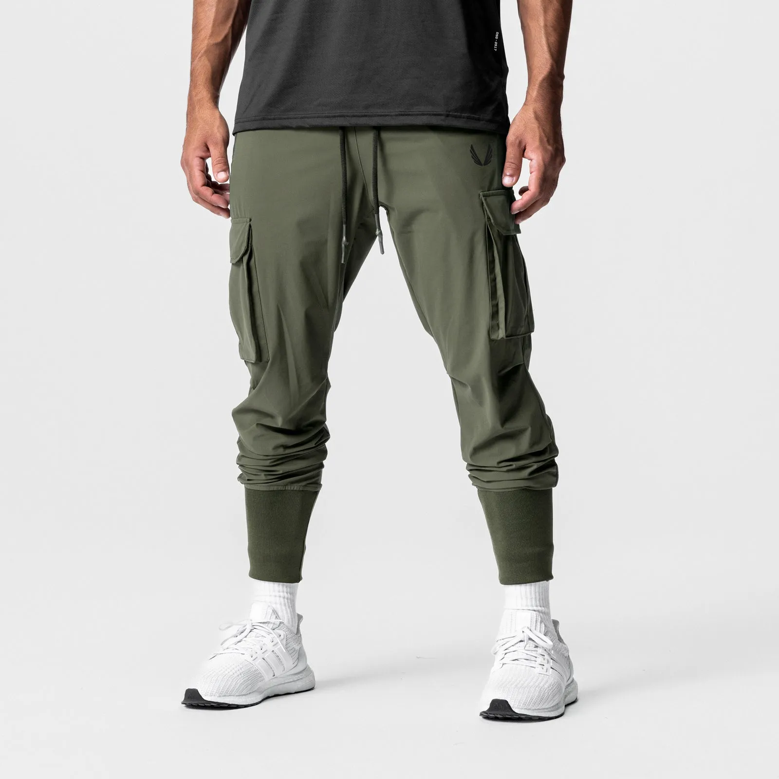 Anti Cling Finish Flex Fit 0437. Tetra-Lite? Cargo High Rib Jogger - Olive