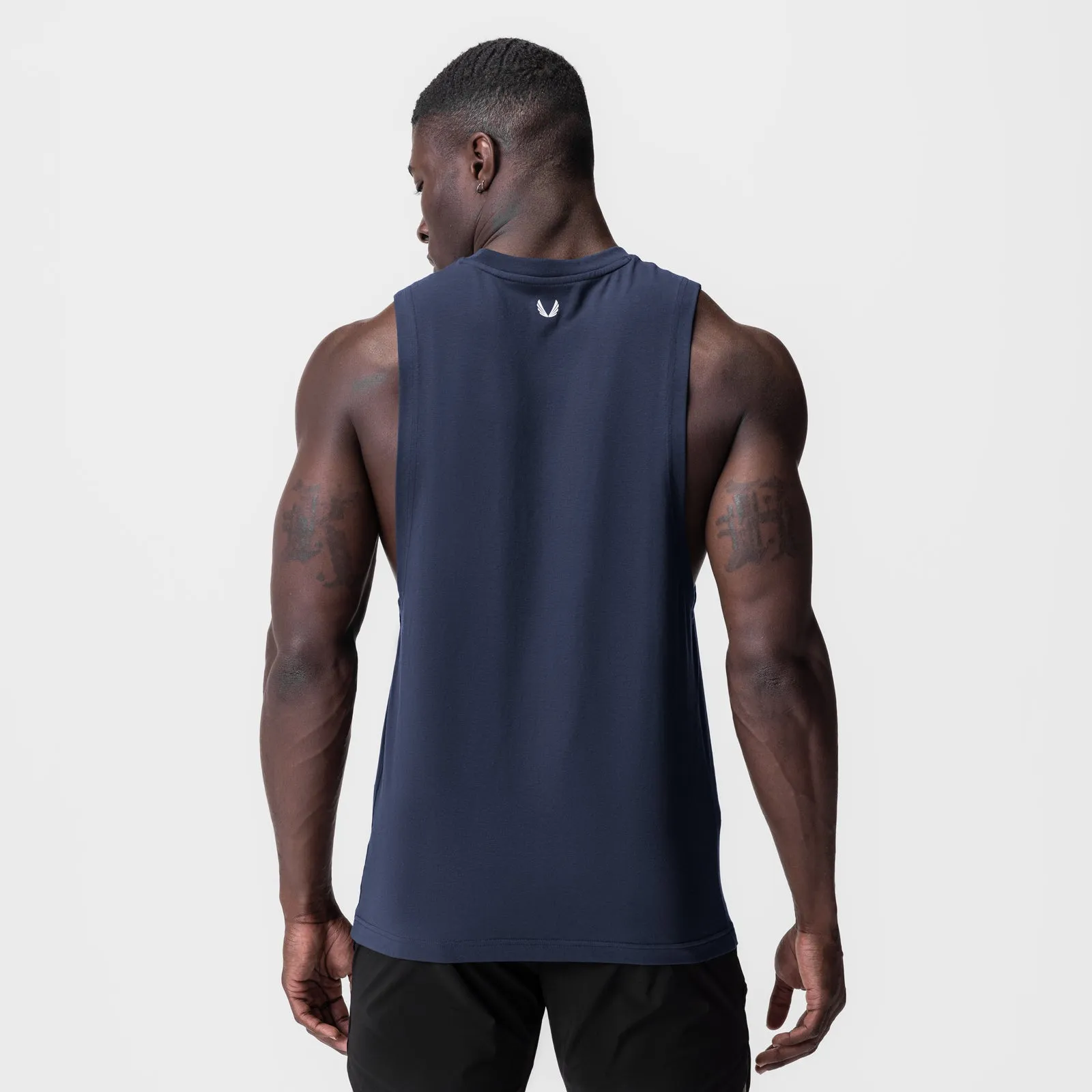 0926. Supima? Muscle Tank - Navy energy - saving test passed