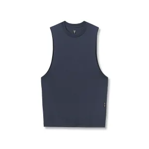 0926. Supima? Muscle Tank - Navy UV Protection Smooth Surface