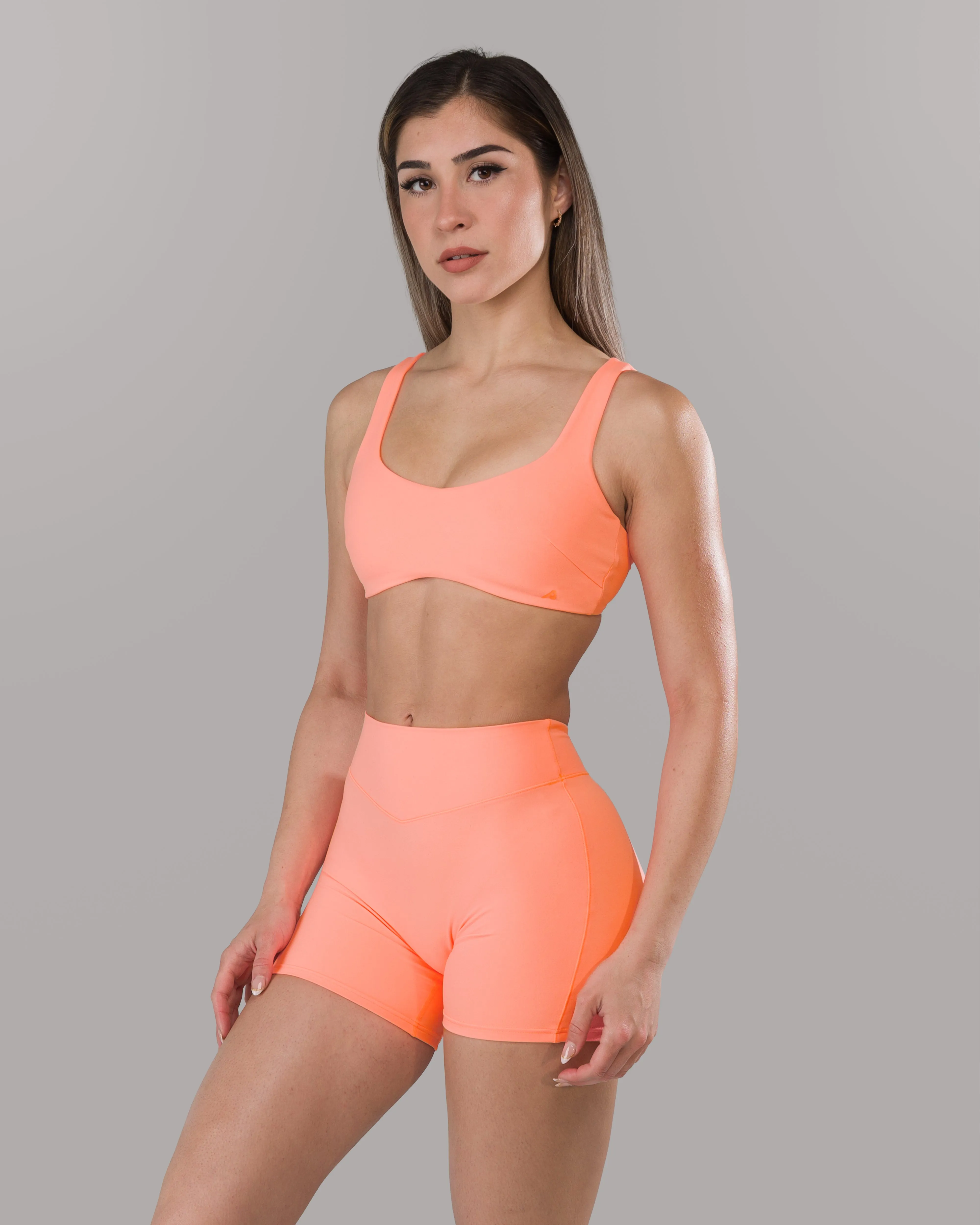 Fashion activewear Lina Bra - Neon Coral