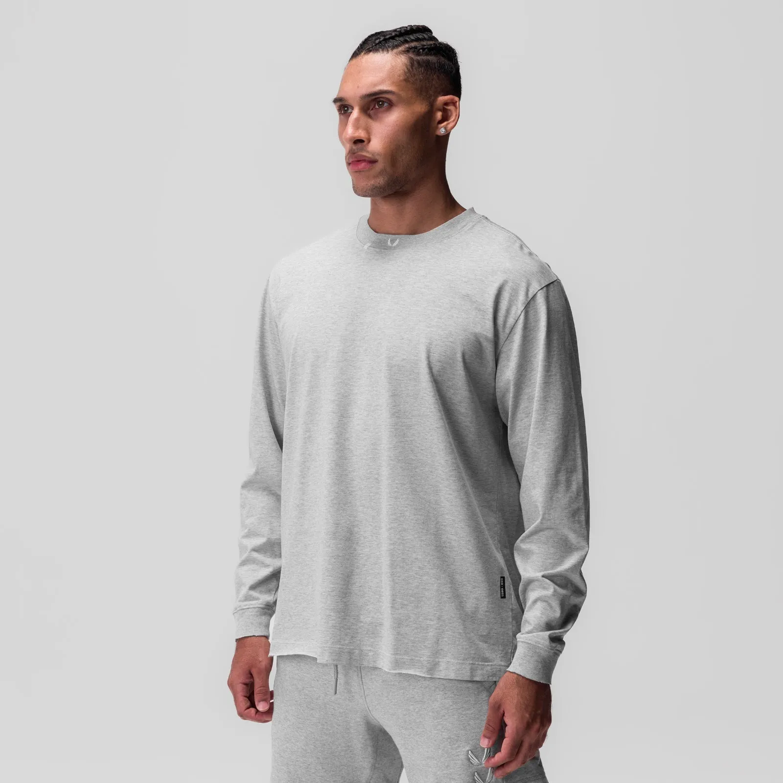 Wardrobe 0851. Tech Essential? Relaxed Long Sleeve - Heather Grey