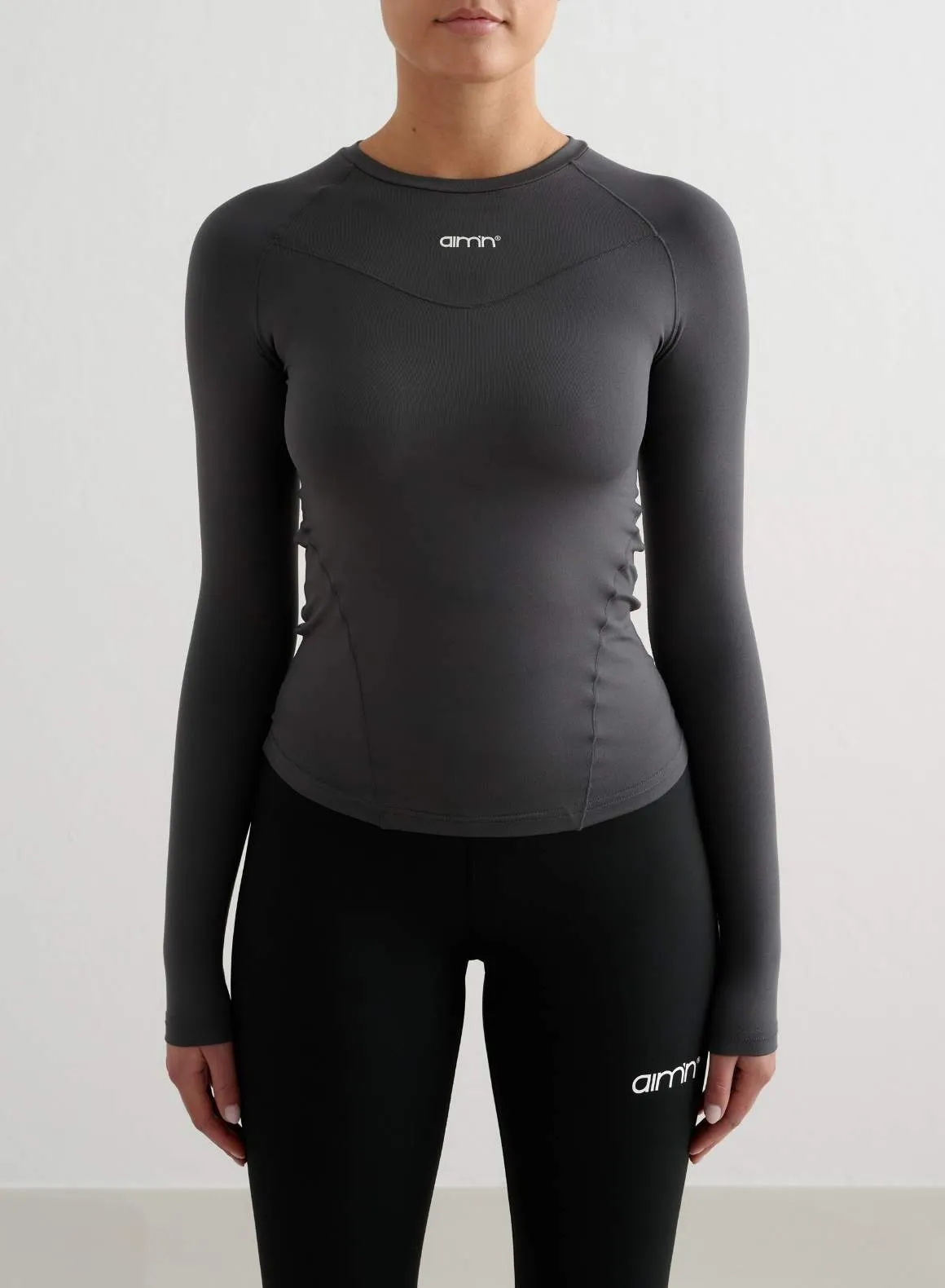 Beach Wear Anniversary Gift Shadow Grey Soft Basic Long Sleeve