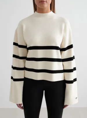 Model Multiple colors Almond White Perfect Knit Long Sleeve