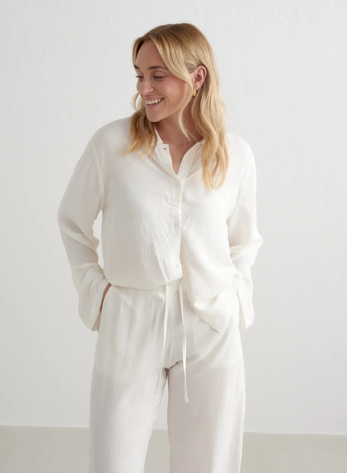 Entertainment related gothic White Pyjama Shirt