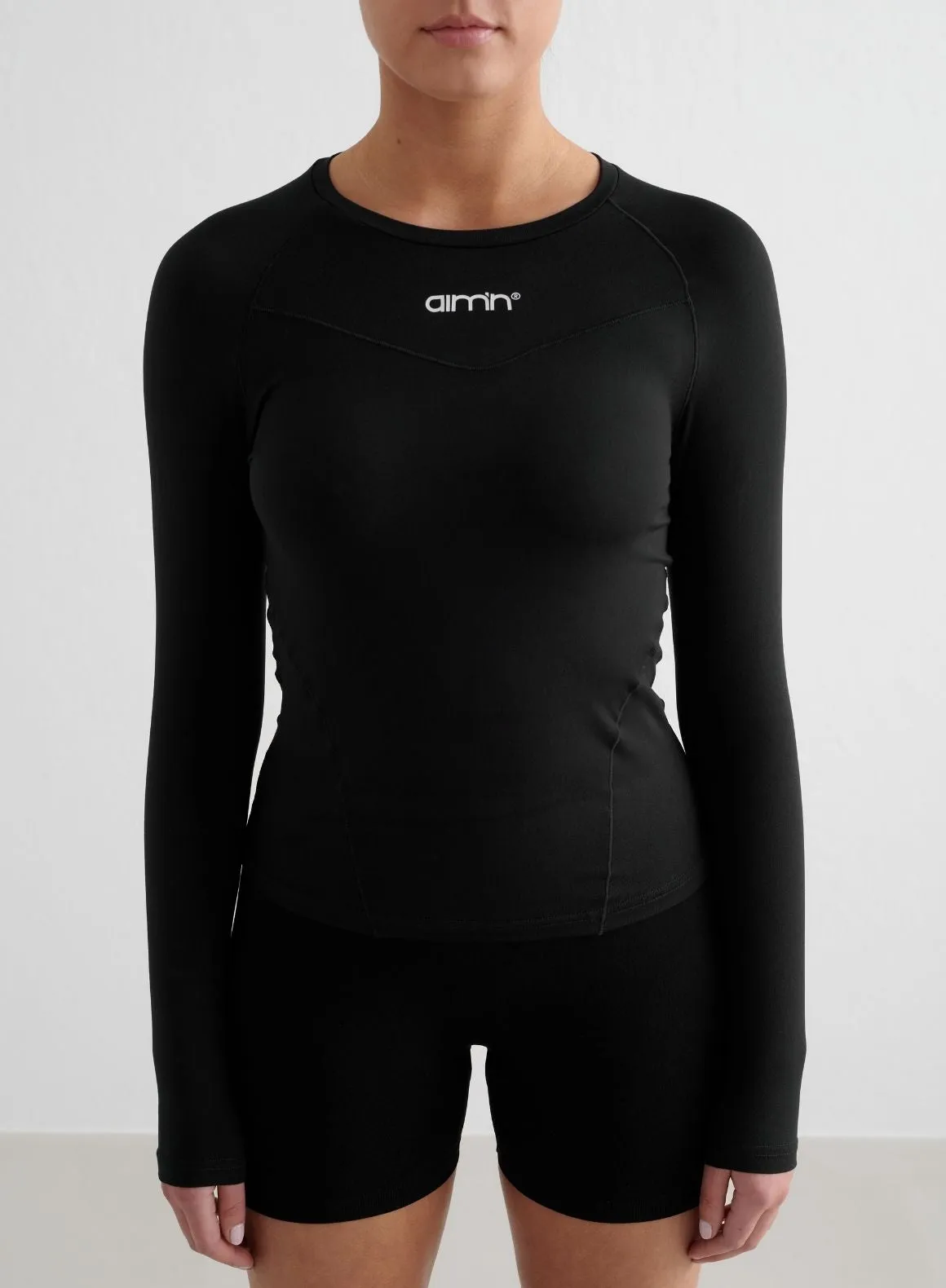 Black Soft Basic Long Sleeve Terrace