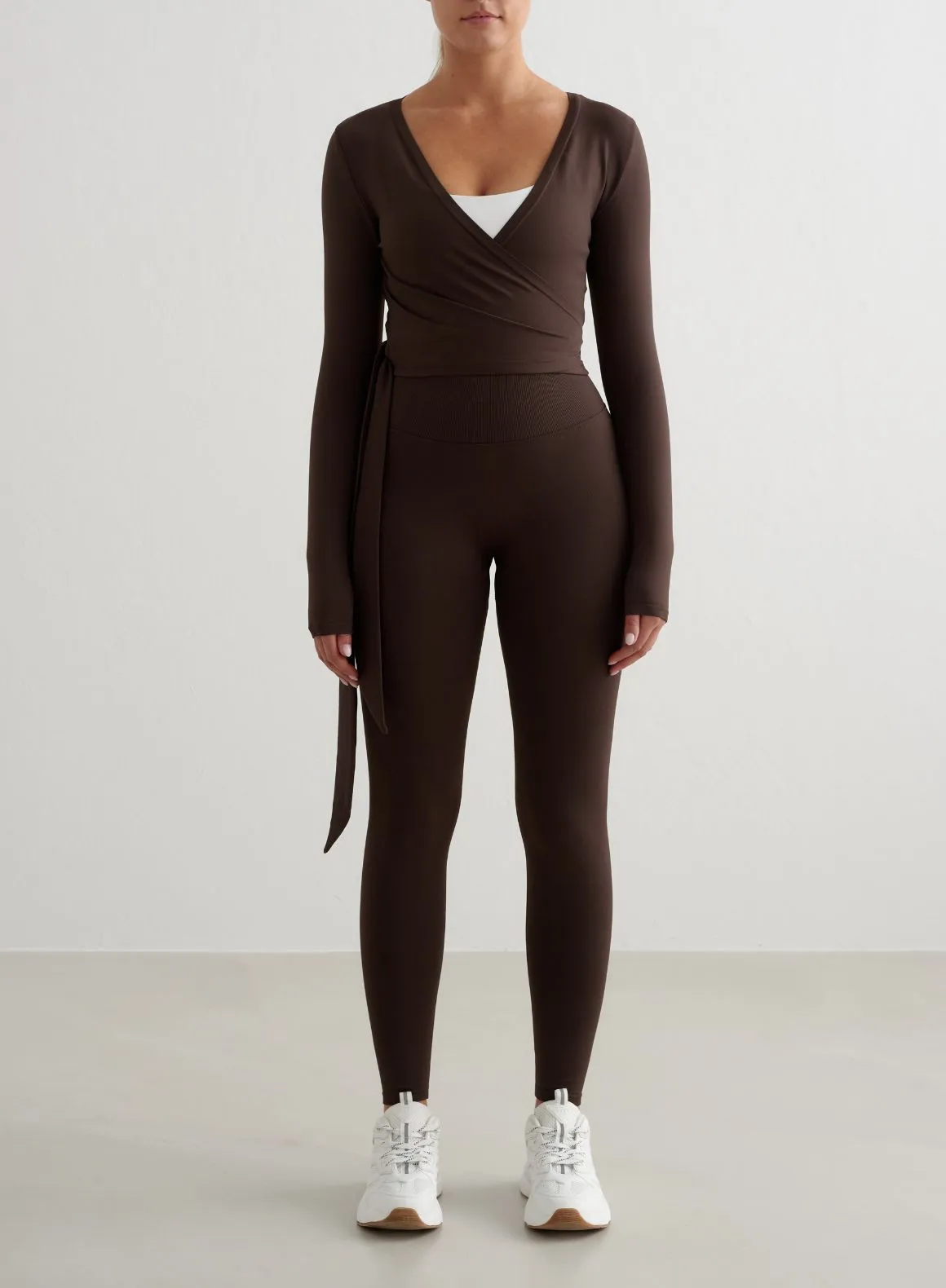 Chocolate Shape Seamless Wrap Long Sleeve airport