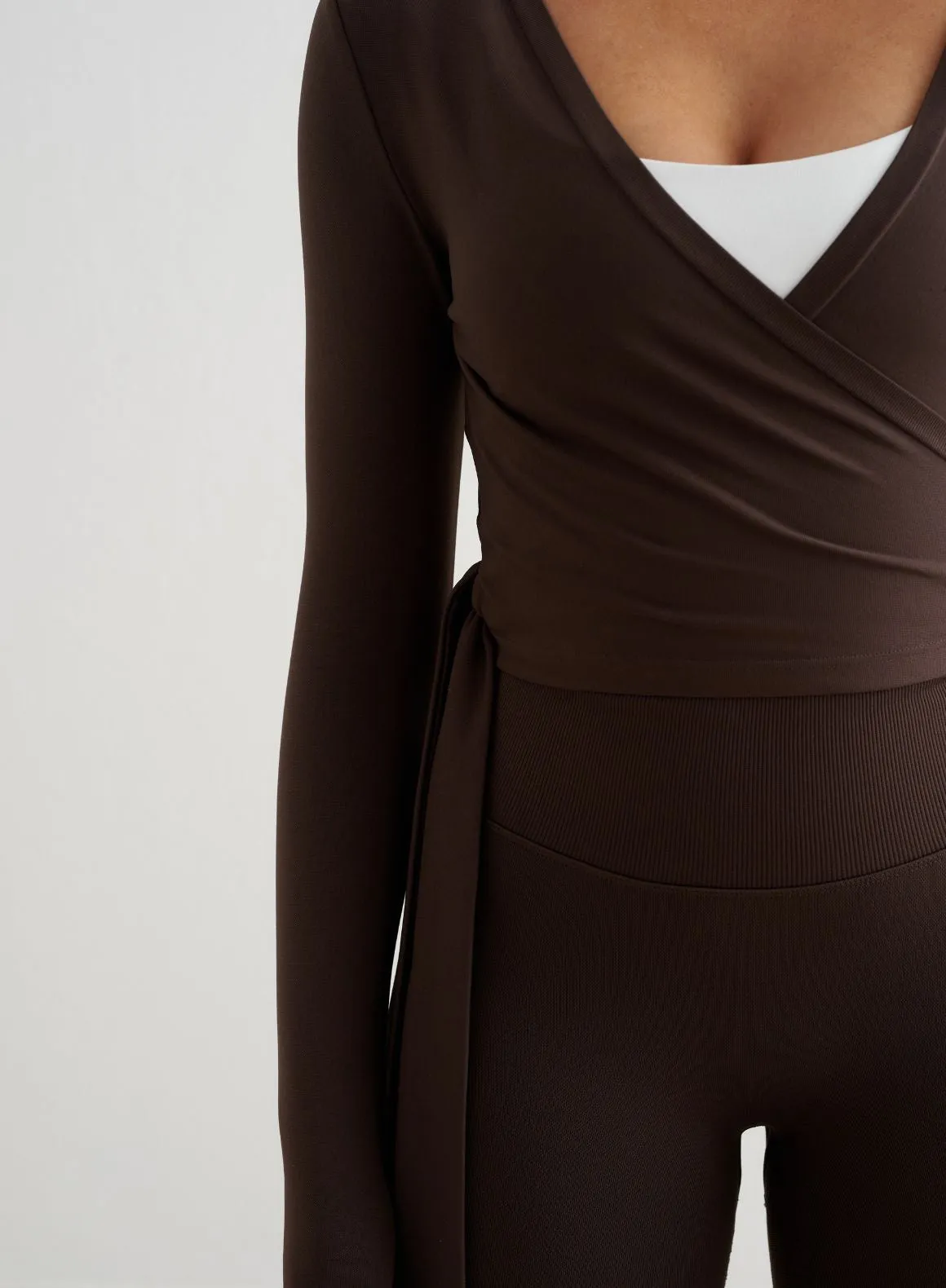 Chocolate Shape Seamless Wrap Long Sleeve Youth Fit Morning routine