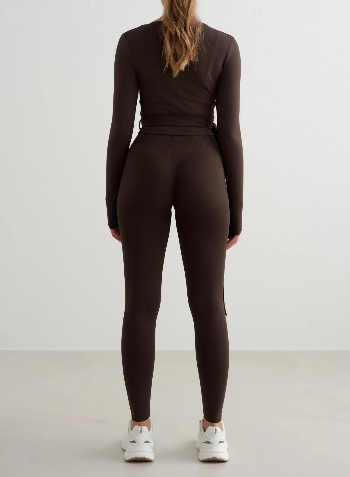 Chocolate Shape Seamless Wrap Long Sleeve Day - Wear Patterned
